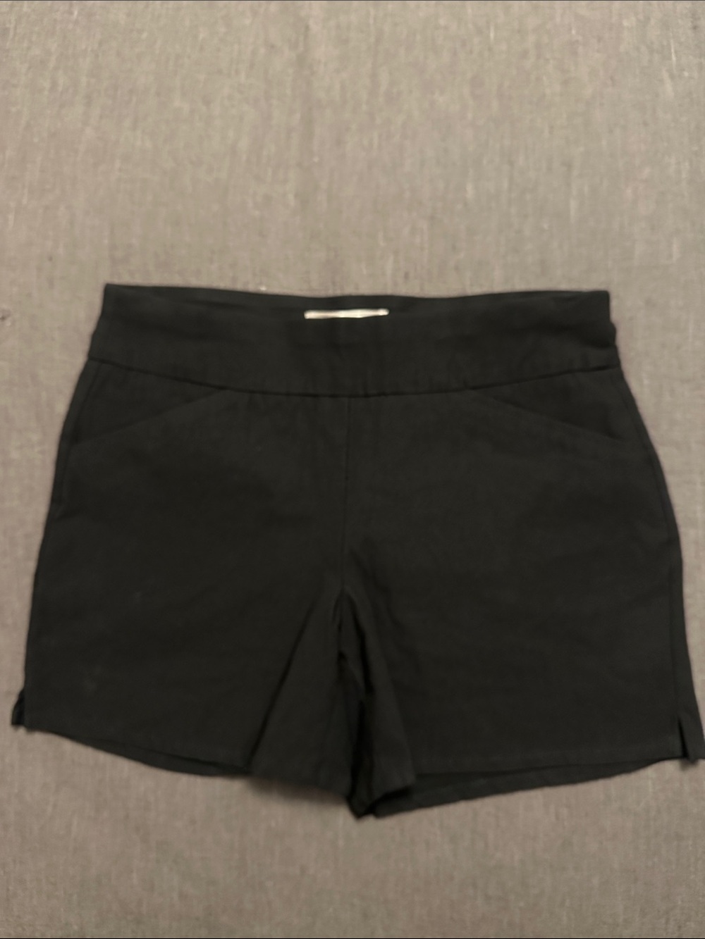 Catherine Malandrino Black High-Waist Knit Shorts